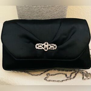 Bally  Mede in Italy Black Clutch with Chain Strap